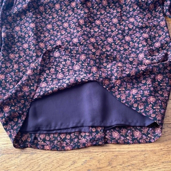 Madewell (Re)sourced Georgette Smocked-Cuff Button-Front Top in Orchard Floral - Picture 14 of 16